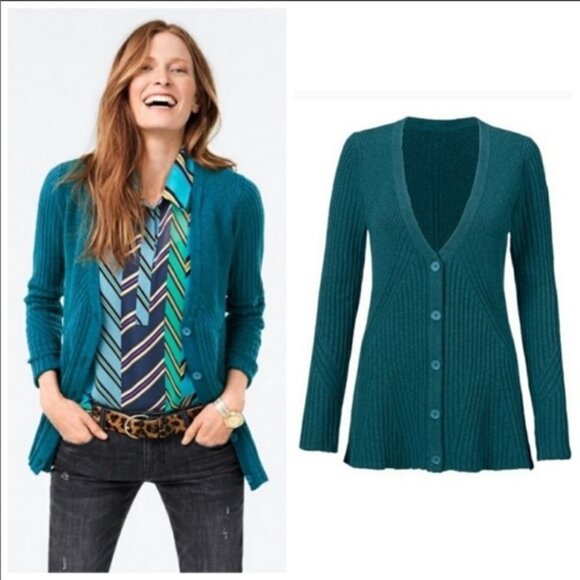 Cabi Deco Button-Up 3712 Turquoise Blue Top XS – Lightweight Classic Buttondown - Picture 1 of 9